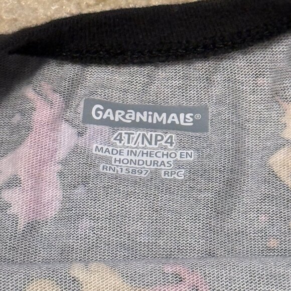 Garanimals - Girls Long Sleeve Rainbow Unicorn Shirt - Size 4T - Picture 3 of 4